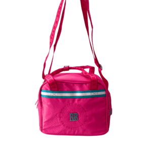 Lancheira Térmica Nylon com Bordado 8″ Rosa