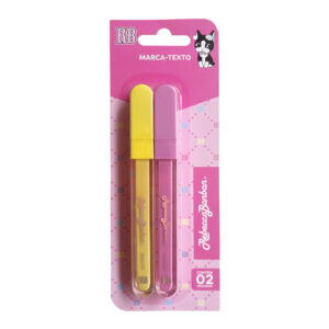 Marca-Texto 2 Cores Rosa/Amarelo RB